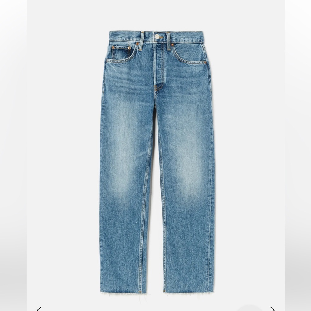 Re/Done Stovetop Blue Denim Jeans - Picture 6 of 10